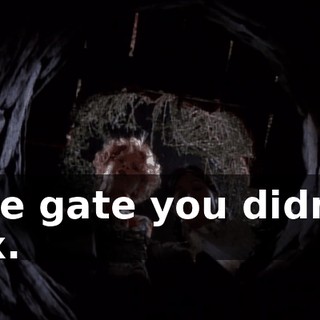 the gate you didn't fix.