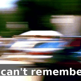 I can't remember