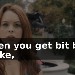 When you get bit by a snake,