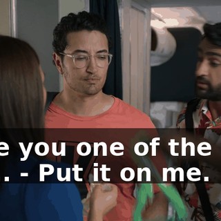 - Are you one of the first cla... - Put it on me.