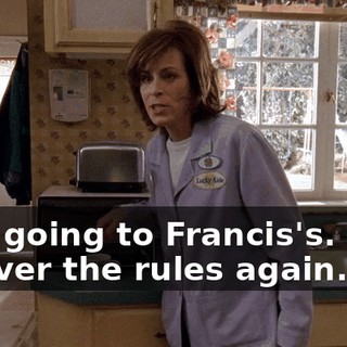 He's going to Francis's. Let's go over the rules again.