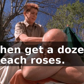 Then get a dozen peach roses.