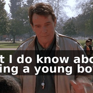 but I do know about being a young boy.