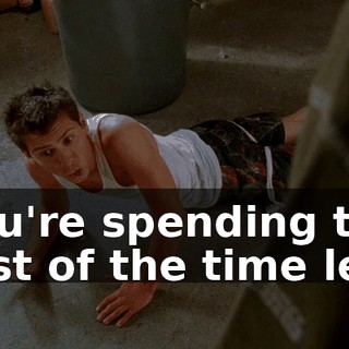 you're spending the rest of the time left