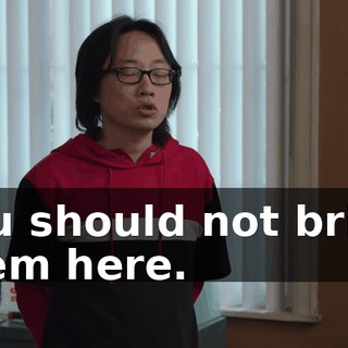You should not bring them here.