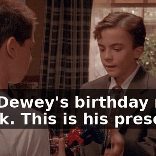 It's Dewey's birthday next week. This is his present.