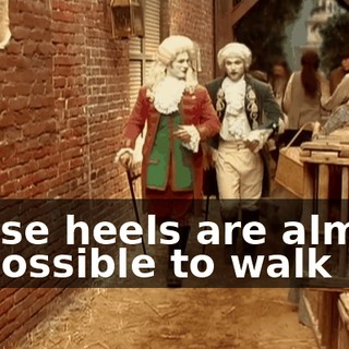 These heels are almost impossible to walk in.