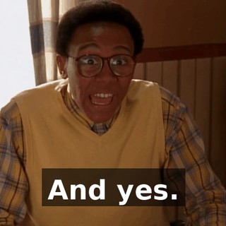 And yes.