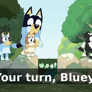 Your turn, Bluey.