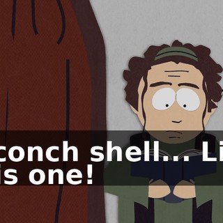 A conch shell... Like this one!