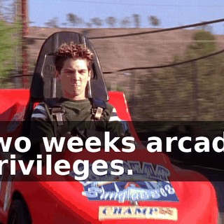 two weeks arcade privileges.