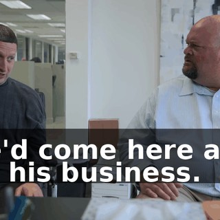 He'd come here and do his business.