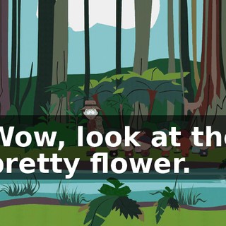 Wow, look at the pretty flower.