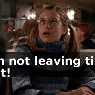 I'm not leaving till I eat!