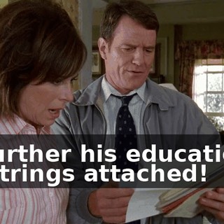 to further his education... no strings attached!