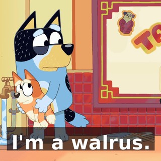 I'm a walrus.
