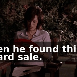when he found this at a yard sale.