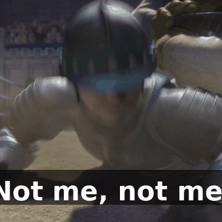 Not me, not me.