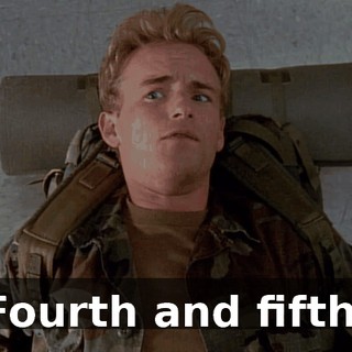 Fourth and fifth.