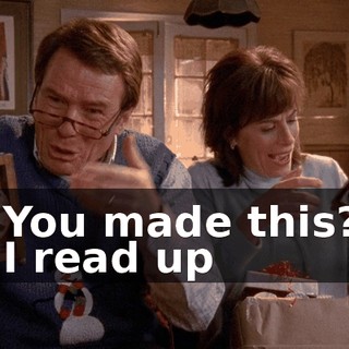 - You made this?! - I read up