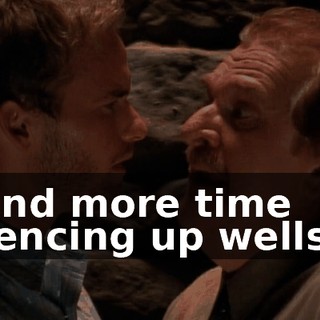and more time fencing up wells!