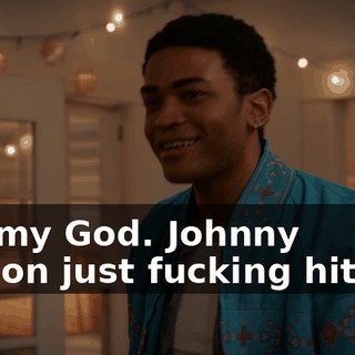 Oh, my God. Johnny Carson just fucking hit me.