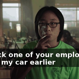 struck one of your employees with my car earlier