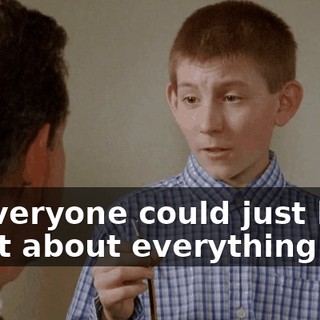 or everyone could just keep quiet about everything.