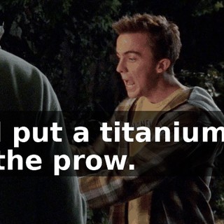 and put a titanium tip on the prow.