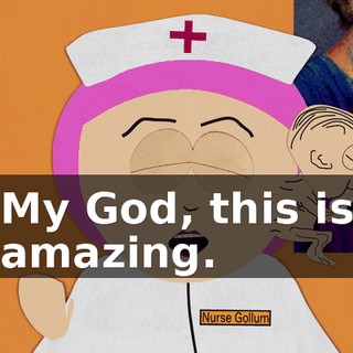 My God, this is amazing.