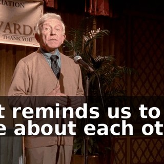 that reminds us to care about each other.