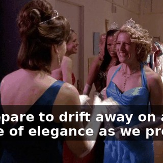 ...prepare to drift away on a barge of elegance as we present