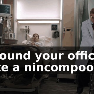 around your office like a nincompoop?