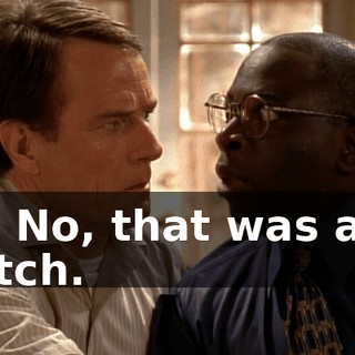 No. No, that was a lip twitch.