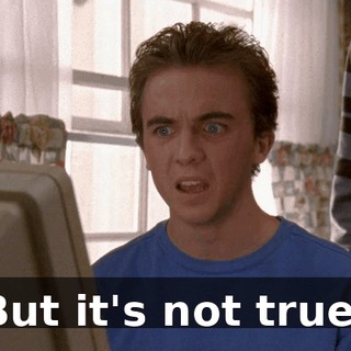 But it's not true!