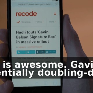 This is awesome. Gavin is essentially doubling-down