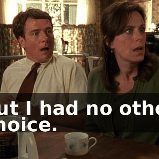but I had no other choice.