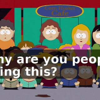 Why are you people doing this?