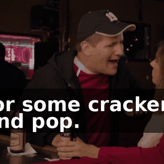 for some crackers and pop.