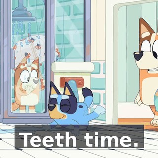 Teeth time.