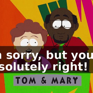 I'm sorry, but you're absolutely right!