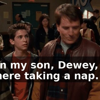 when my son, Dewey, was in there taking a nap.