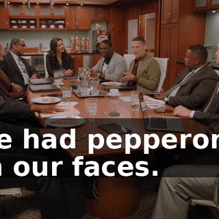 We had pepperonis on our faces.