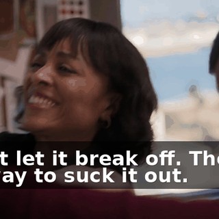 Don't let it break off. There's no way to suck it out.