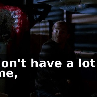 I don't have a lot of time,
