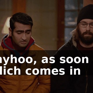 Anyhoo, as soon as Erlich comes in