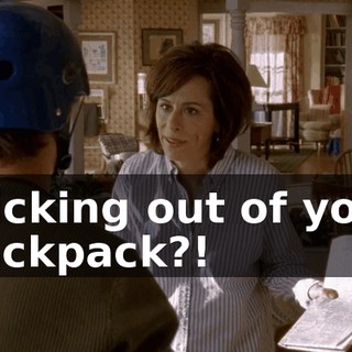 sticking out of your backpack?!