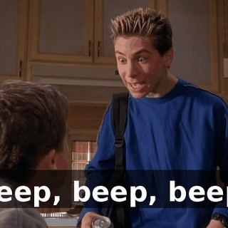 Beep, beep, beep.