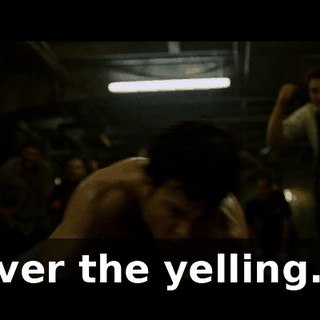 over the yelling...