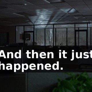 And then it just happened.